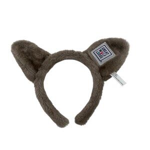Great Wolf Lodge Ears Faux Fur Headband Gray Kids Youth Halloween Animal Logo